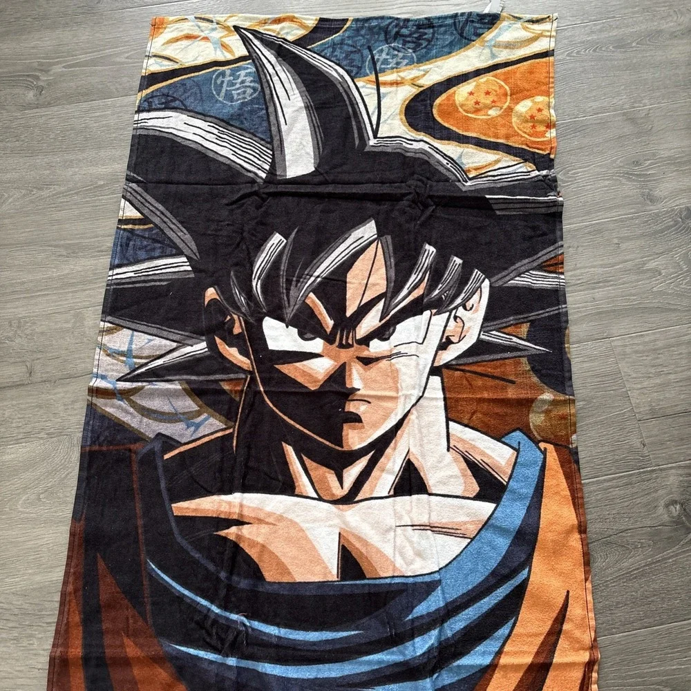 Dragonball Z Goku Beach Towel Anime character cotton
